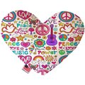 Mirage Pet Products 6 in. Hippy Love Heart Dog Toy 1221-TYHT6